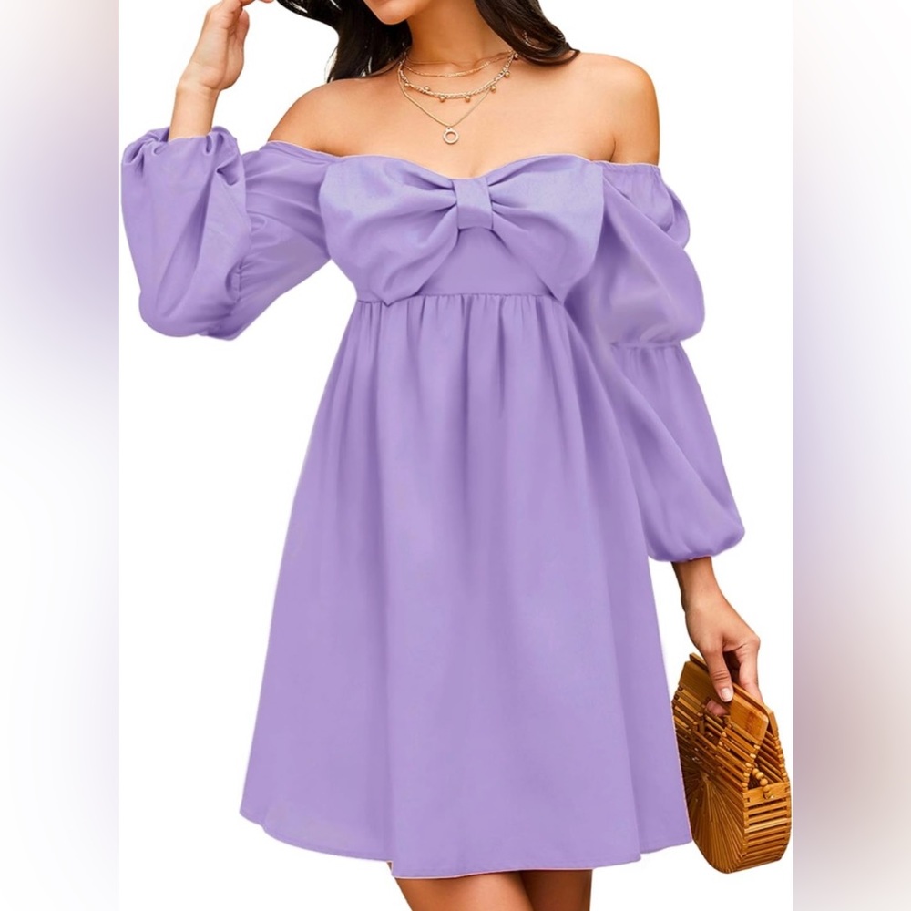 Cute, flowy, purple, dress💜